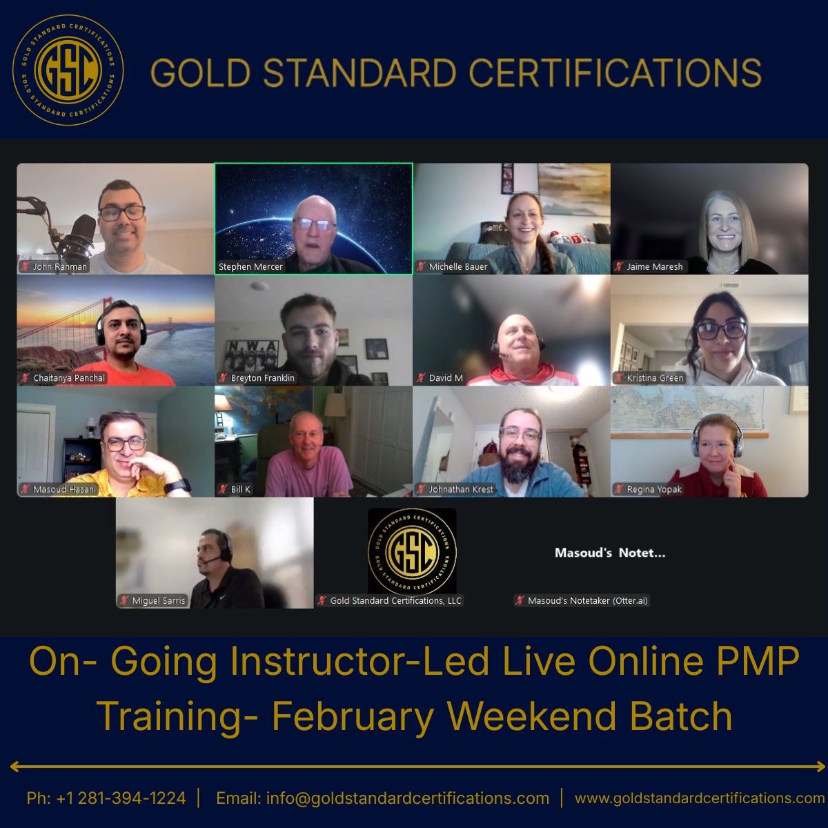GSC Live Training Session